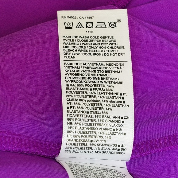 Athleta Brooklyn Heights Vienna Pull On High Rise Pants Size 12 Jazz Purple EUC - Picture 16 of 16